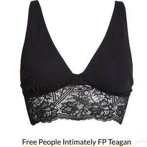 Free People Intimately Yellow Wireless Lace Trim Bralette